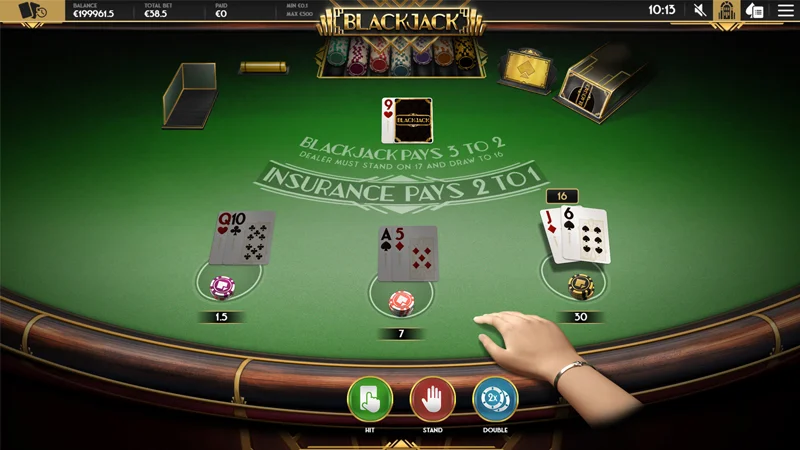 Blackjack là game bài kinh điển nằm trong Casino của cổng game NN88